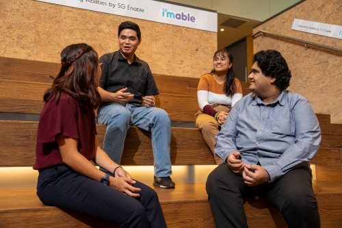 A group of people engaged in a discussion.