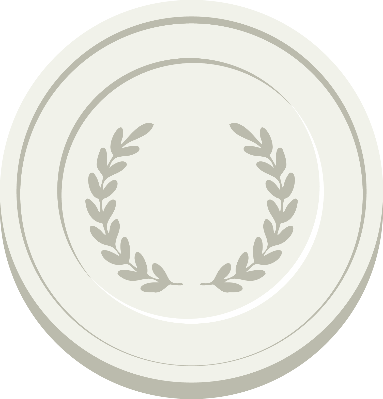 Illustration of a platinum medal.