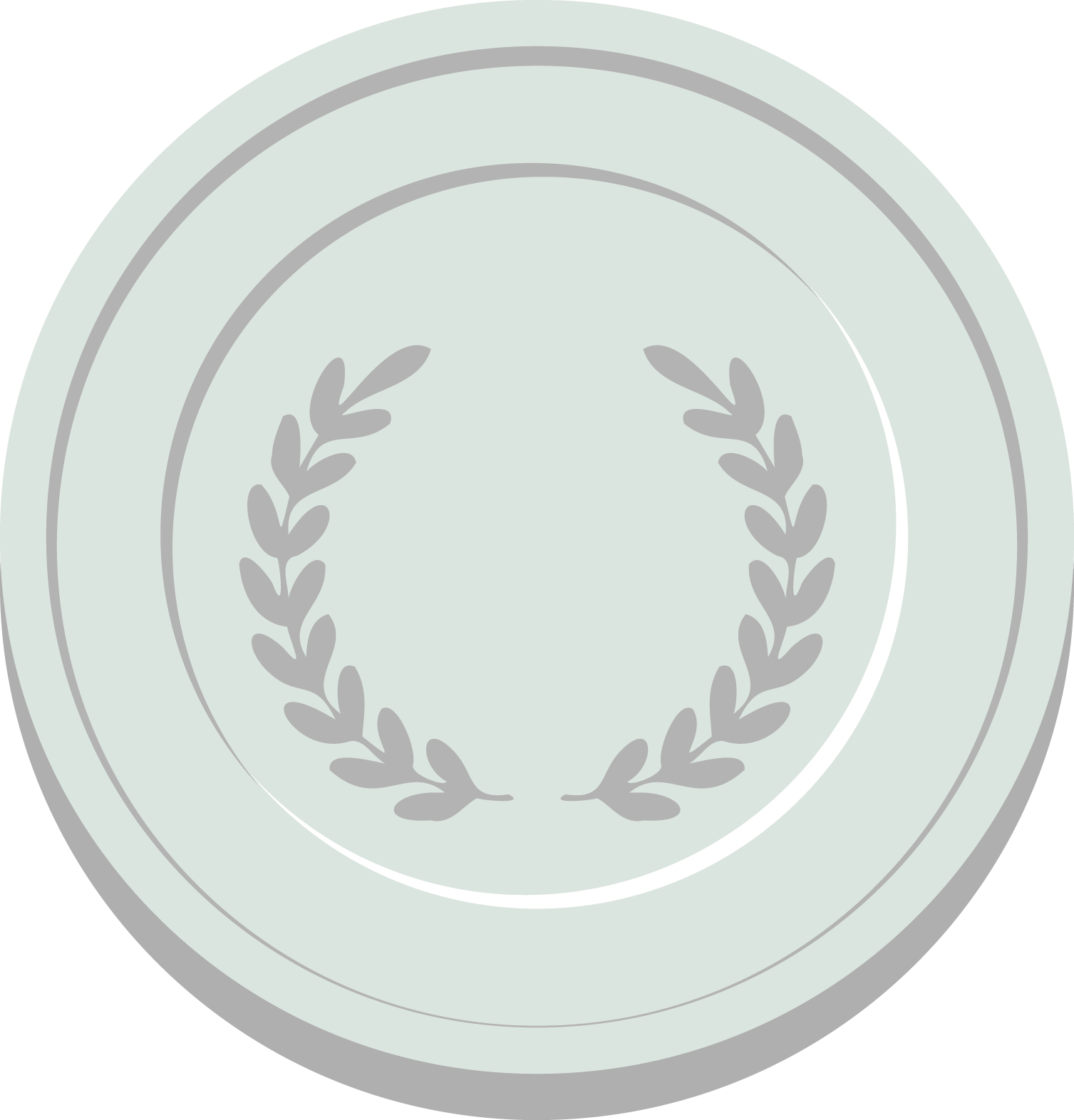Illustration of a silver medal.