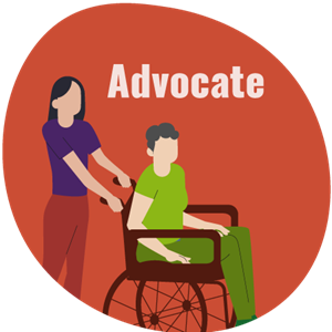 advocate2024 woman pushing a wheelchair user