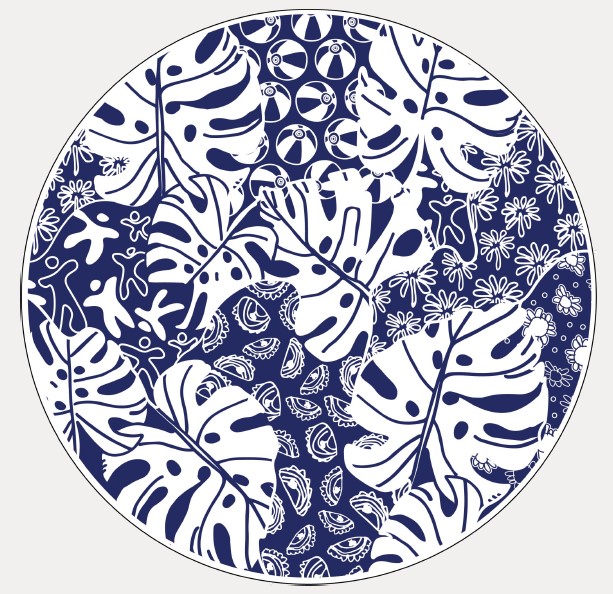 Image of Breathing Batik II plate