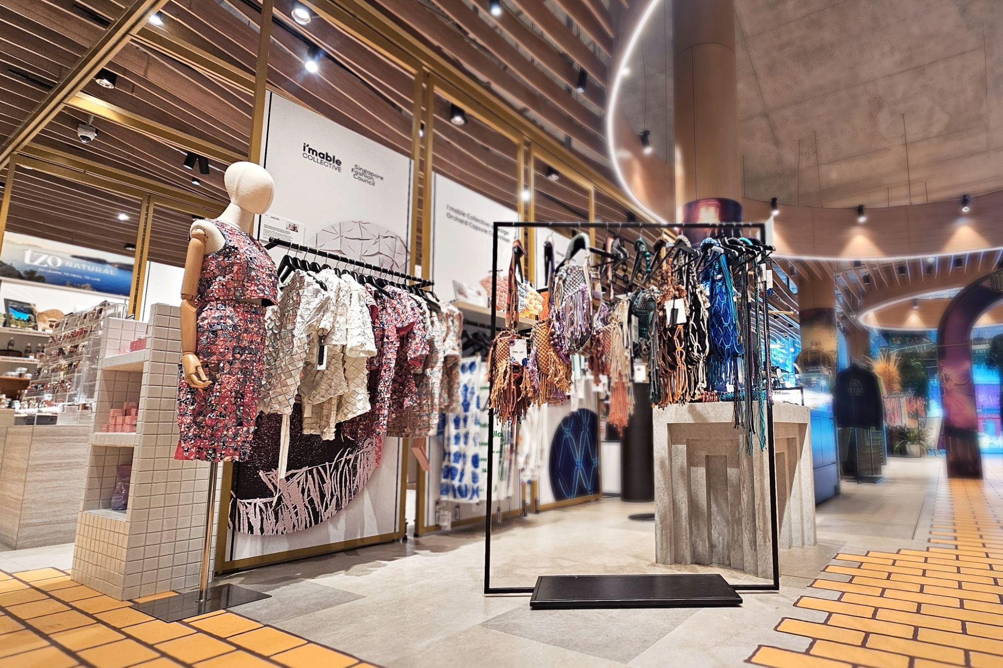 a collection of different handmade products and artworks, such as bags, scarfs and clothes