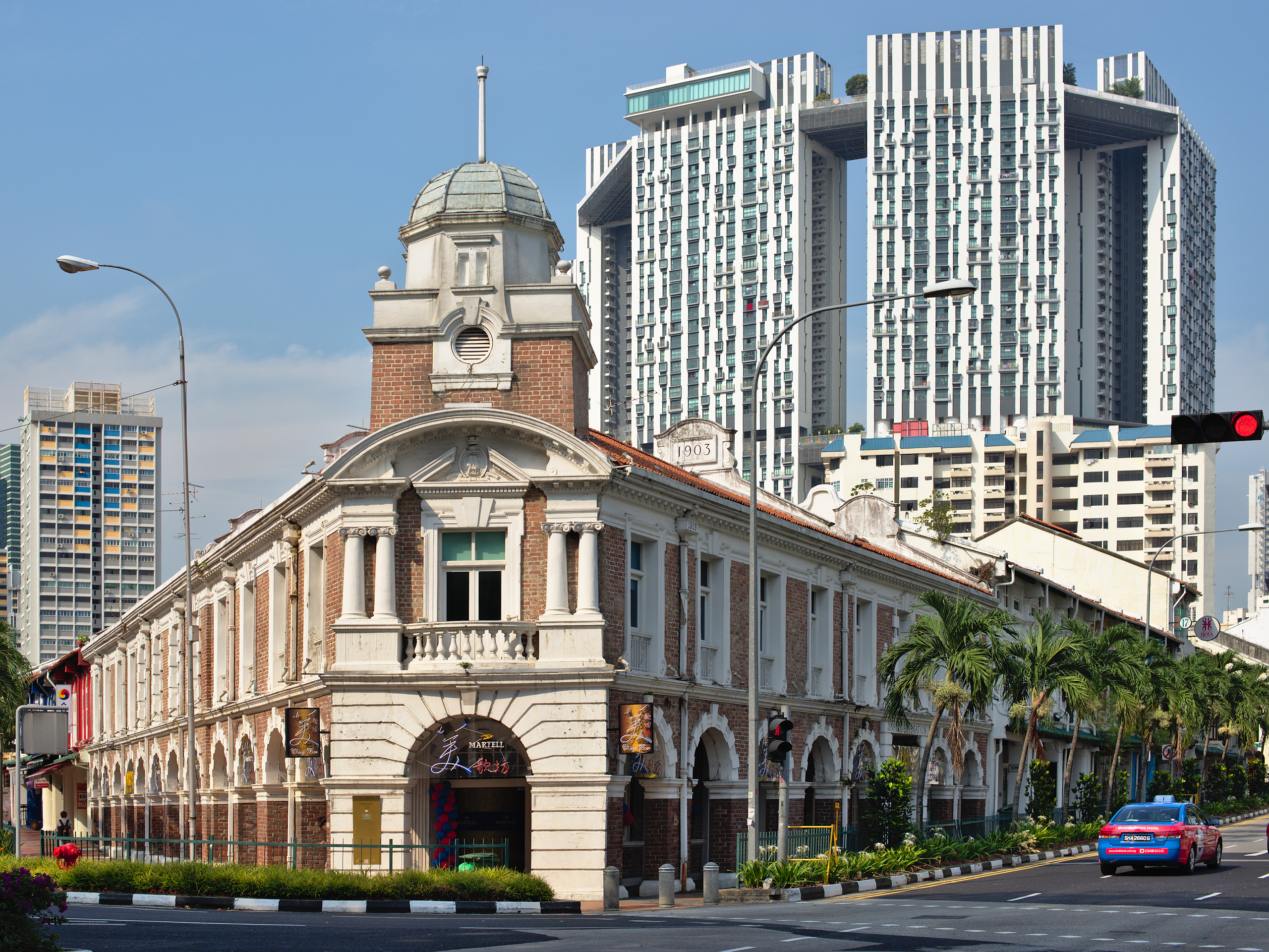Jinrikisha station located at the junction of Neil Road and Tanjong Pagar Road