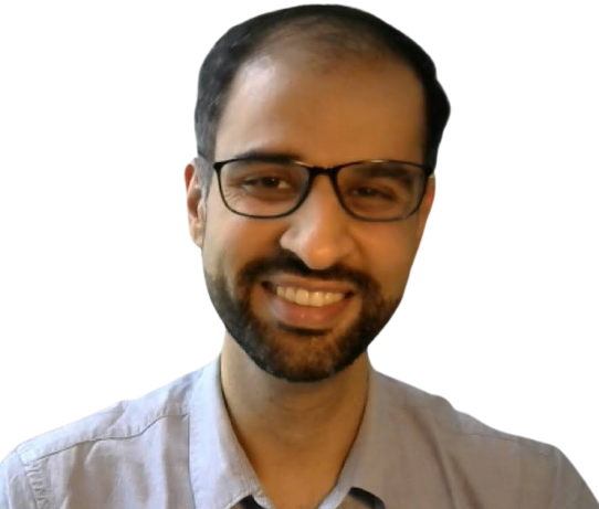 Nakul Gaur Headshot of Nakul Gaur, a bearded, bespectacled, dark-skinned man smiling at the camera.