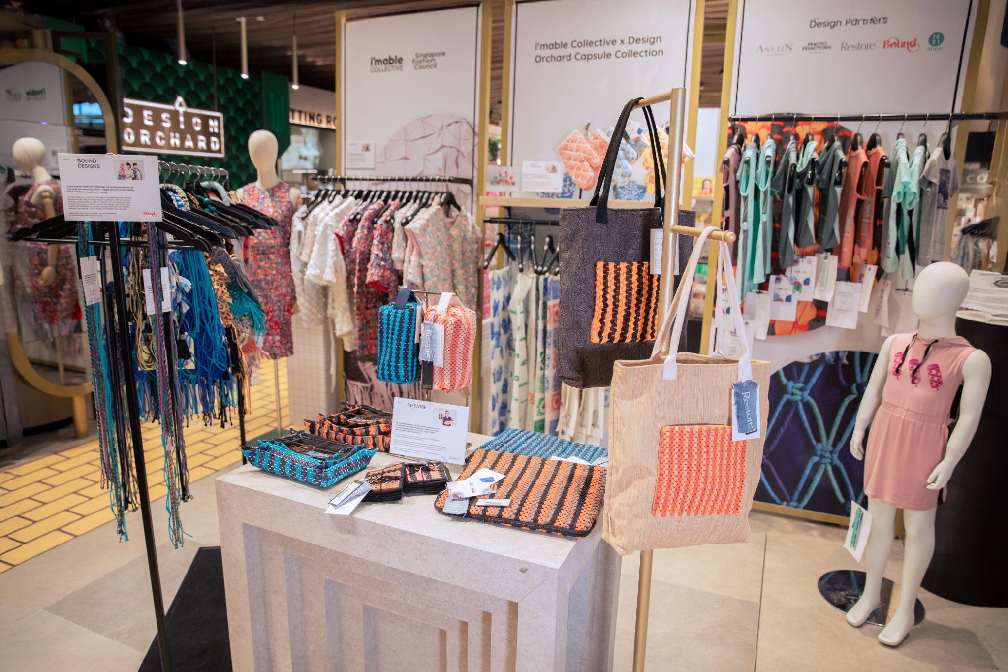 a collection of different handmade products and artworks, such as bags, scarfs and clothes