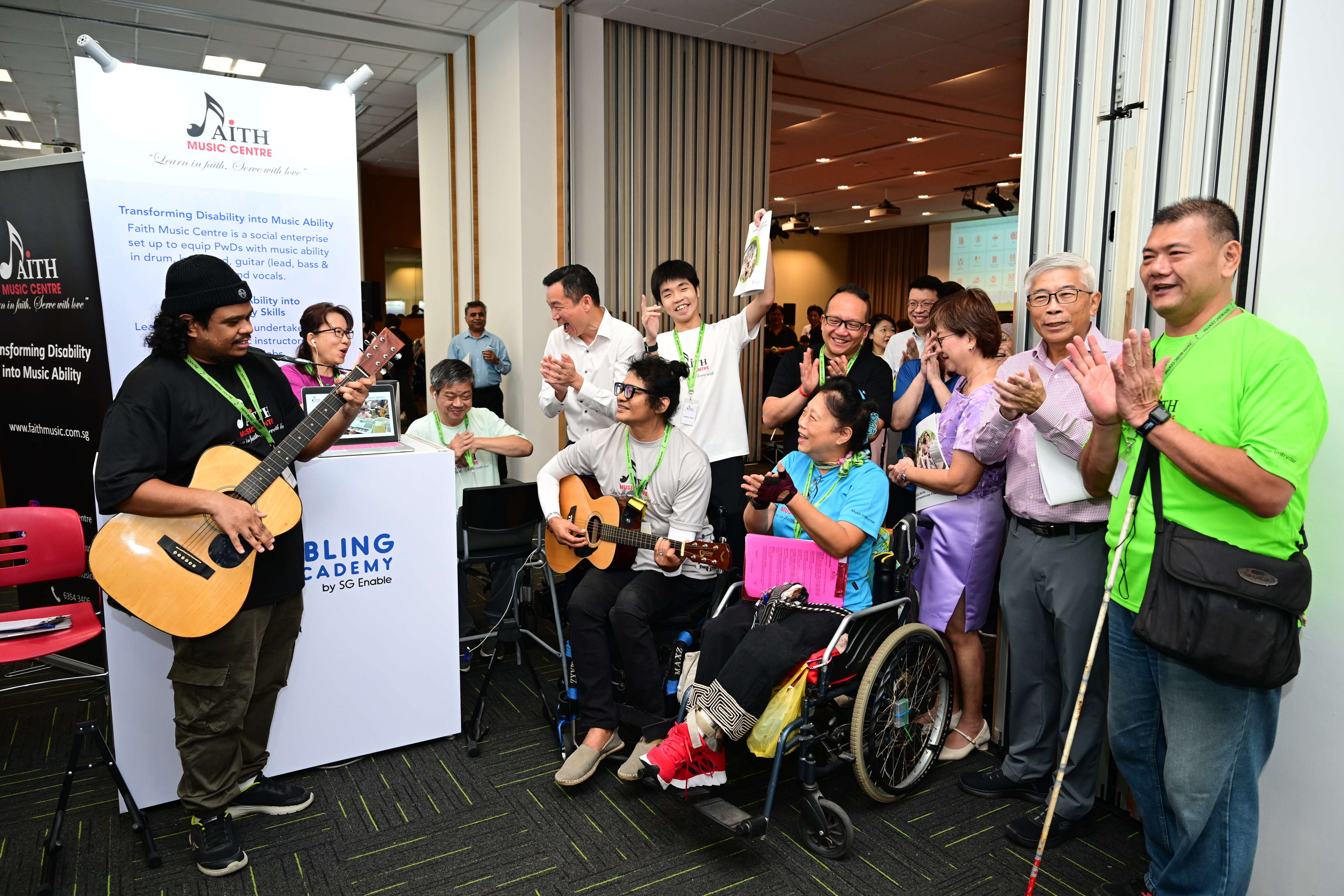 Enabling Masterplan 2030 1 Group of individuals enjoying music from guitarists